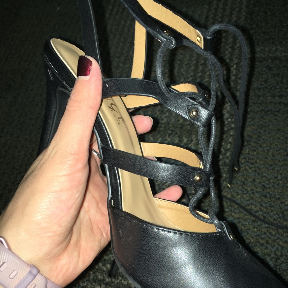 H&M black heels size 8